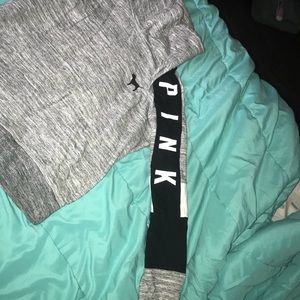 PINK Victoria's Secret Tops - Pink/ VS turtle neck sweatshirt PINK Victoria's Secret Tops - Pink/ VS turtle neck sweatshirt